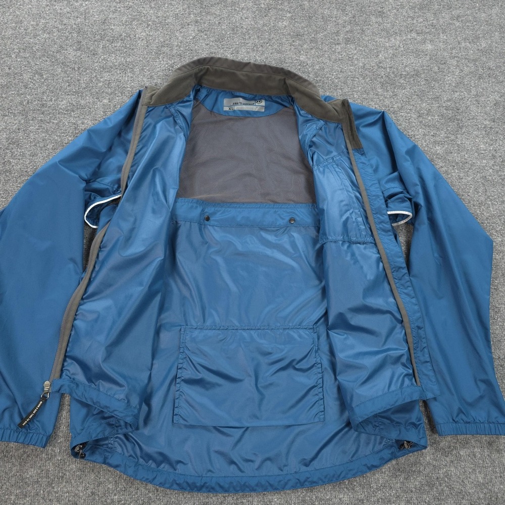 Novara Jacket Mens XL Blue Cycling Conversion Reflective Full Zip Vented Outdoor - Picture 4 of 14